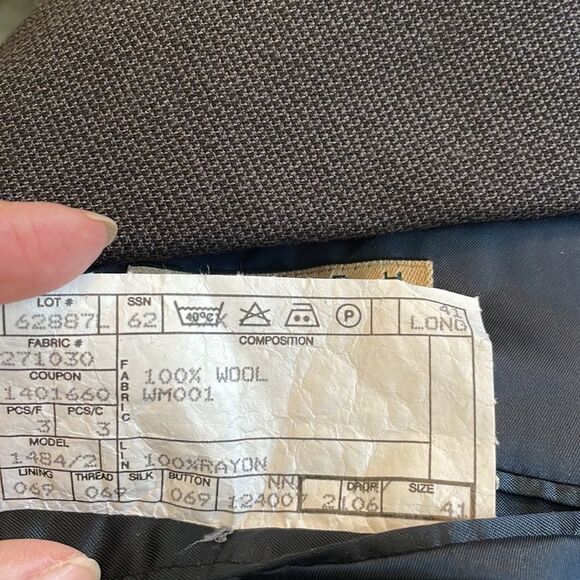 Joseph Abboud black wool suit - Picture 14 of 16